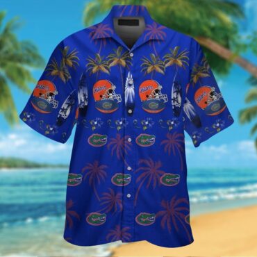 Florida Gators Short Sleeve Button Up Tropical Hawaiian Shirt