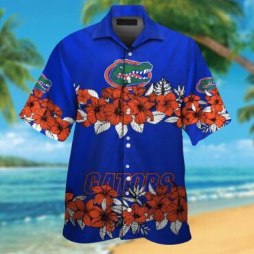 Florida Gators Short Sleeve Button Up Tropical Hawaiian Shirt