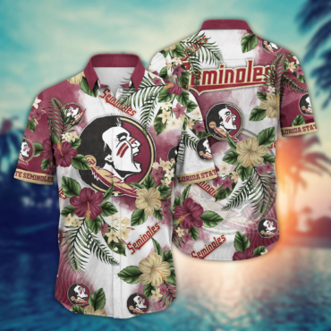 Florida State Seminoles Ncaa Hawaiian Shirt Sun Showerstime Aloha Shirt