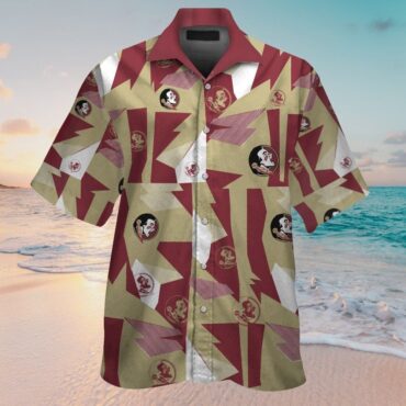 Florida State Seminoles Short Sleeve Button Up Tropical Hawaiian Shirt