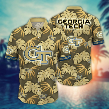 Georgia Tech Yellow Jackets Ncaa Hawaiian Shirt Sunscreen Aloha Shirt