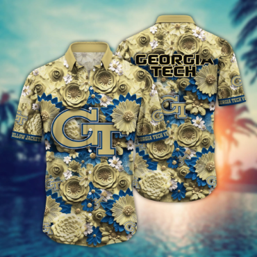 Georgia Tech Yellow Jackets Ncaa Hawaiian Shirt Trending For This Summer Customize Shirt