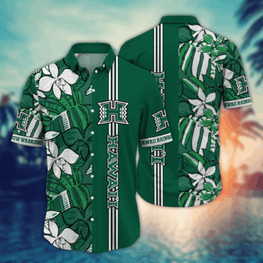 Hawaii Rainbow Warriors Ncaa Hawaiian Shirt Garden Parties Aloha Shirt