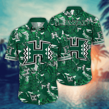 Hawaii Rainbow Warriors Ncaa Hawaiian Shirt Leisure Aloha Shirt