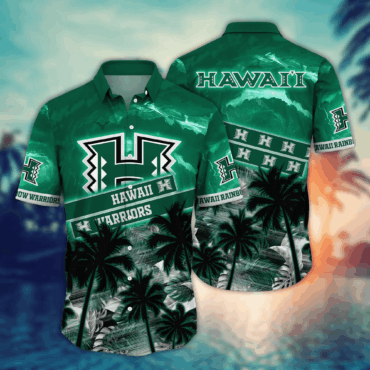 Hawaii Rainbow Warriors Ncaa Hawaiian Shirt Sun Drenched Aloha Shirt