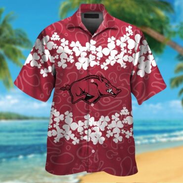 Arkansas Razorbacks Tropical Short Sleeve Shirt