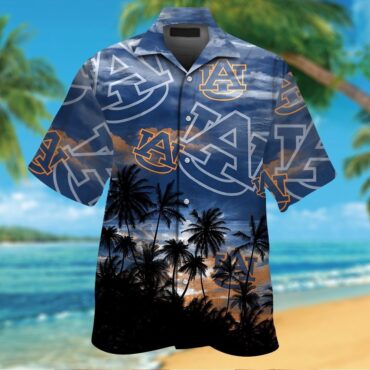 Auburn Tigers Tropical Button Up