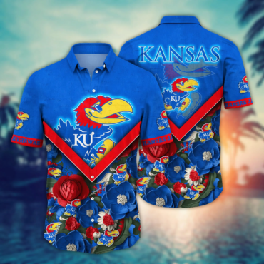 Kansas Jayhawks Ncaa Hawaiian Shirt Custom Solstice Aloha Shirt