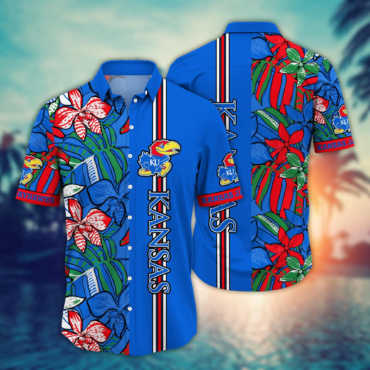 Kansas Jayhawks Ncaa Hawaiian Shirt Hot Sands Ninety Minute Game Shirts