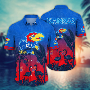 Kansas Jayhawks Ncaa Hawaiian Shirt Leisuretime Aloha Shirt