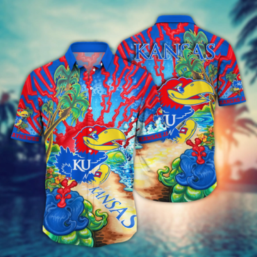 Kansas Jayhawks Ncaa Hawaiian Shirt Summer Campstime Aloha Shirt