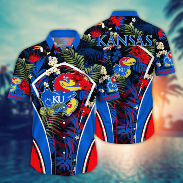 Kansas Jayhawks Ncaa Hawaiian Shirt Vacation Spots Aloha Shirt