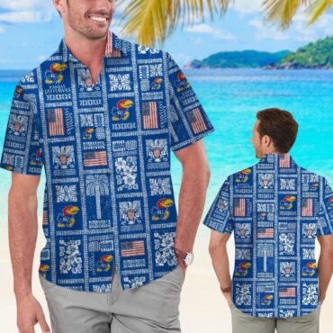 Kansas Jayhawks Summer Commemorative Tropical Hawaiian Shirt