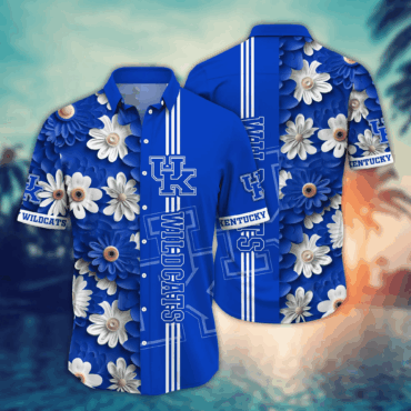 Kentucky Wildcats Ncaa Hawaiian Shirt Bright Aloha Shirt