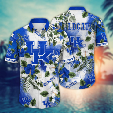 Kentucky Wildcats Ncaa Hawaiian Shirt Midsummertime Aloha Shirt