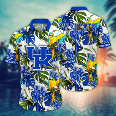 Kentucky Wildcats Ncaa Hawaiian Shirt Sun Raystime Aloha Shirt
