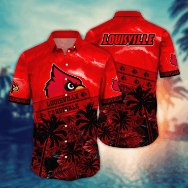 Louisville Cardinals Ncaa Hawaiian Shirt Coastal Aloha Shirt
