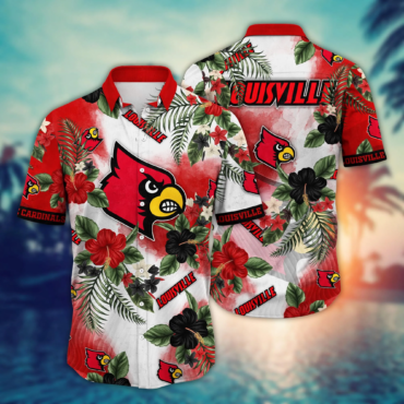 Louisville Cardinals Ncaa Hawaiian Shirt Daylighttime Aloha Shirt