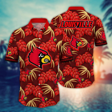 Louisville Cardinals Ncaa Hawaiian Shirt Hot Sands Aloha Shirt