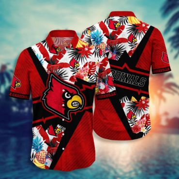 Louisville Cardinals Ncaa Hawaiian Shirt Sunsets Aloha Shirt