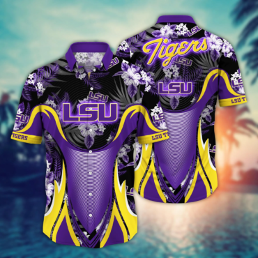 Lsu Tigers Ncaa Hawaiian Shirt Starry Nights Aloha Shirt