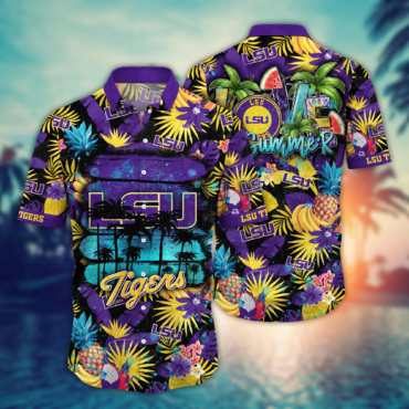 Lsu Tigers Ncaa Hawaiian Shirt Vacationtime Aloha Shirt