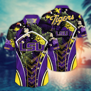 Lsu Tigers Ncaa Hawaiian Shirt Warm Breezes Aloha Shirt