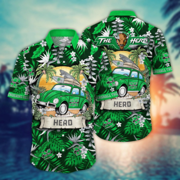 Marshall Thundering Herd Ncaa Hawaiian Shirt Hot Seasontime Aloha Shirt