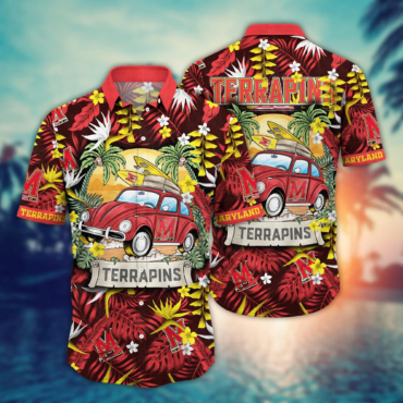 Maryland Terrapins Ncaa Hawaiian Shirt Pool Partiestime Aloha Shirt