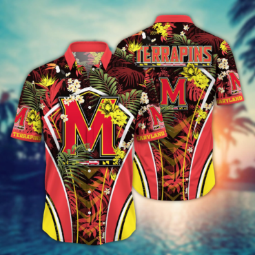 Maryland Terrapins Ncaa Hawaiian Shirt Vacation Spots Aloha Shirt