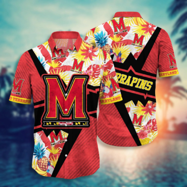Maryland Terrapins Ncaa Hawaiian Shirt Vacation Time Ninety Minute Game Shirts