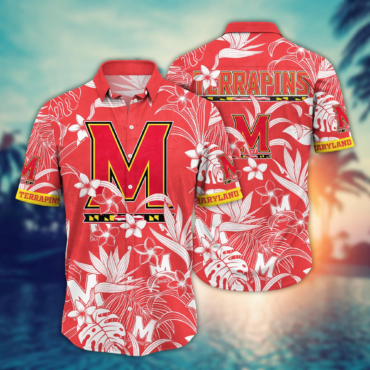 Maryland Terrapins Ncaa Hawaiian Shirt Warm Breezestime Aloha Shirt