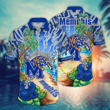 Memphis Tigers Ncaa Hawaiian Shirt Augusttime Aloha Shirt