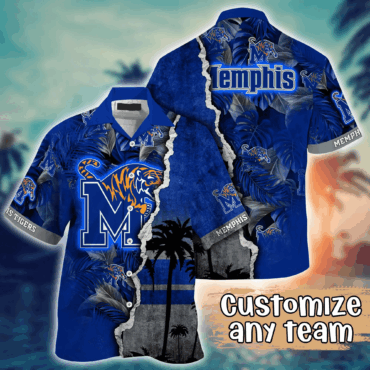 Memphis Tigers Ncaa Hawaiian Shirt Custom Vacation Time Aloha Shirt