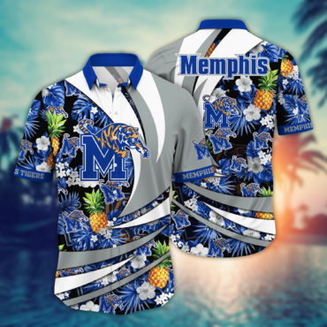 Memphis Tigers Ncaa Hawaiian Shirt Lush Greenery Aloha Shirt