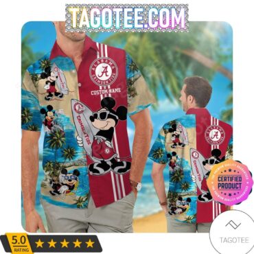 Alabama Crimson Tide Custom Name Hawaiian Shirt V3 Aloha Shirt