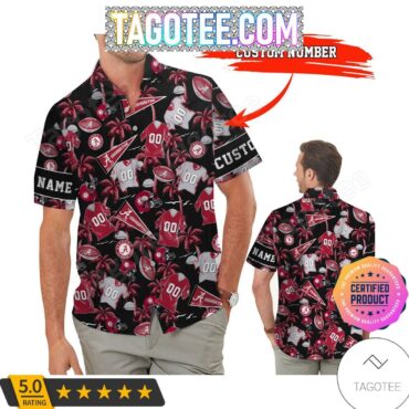 Alabama Crimson Tide Custom Name Number Hawaiian Shirt V6 Aloha Shirt