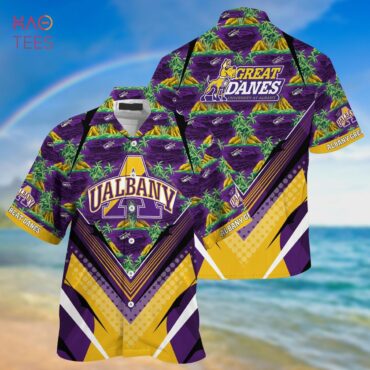 Albany Great Danes Purple Gold Hawaiian Shirt