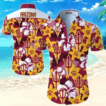 Arizona State Sun Devils Flower Hawaiian Shirt