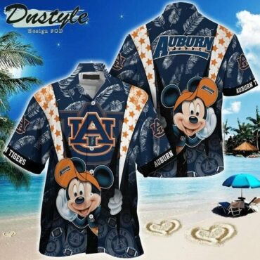 Auburn Tigers Mickey Mouse Hawaiian Shirt