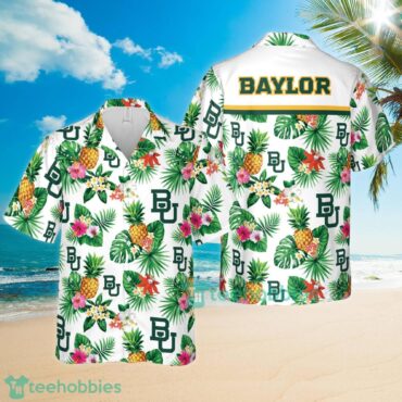 Baylor Bears Pineapple Tropical Flower Hawaiian Shirt