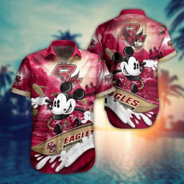 Boston College Eagles Mickey Mouse Hawaiian Shirt