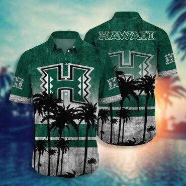 Hawaii Rainbow Warriors Coconut Tree Hawaiian Shirt