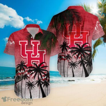 Houston Cougars Coconut Tree Hawaiian Shirt