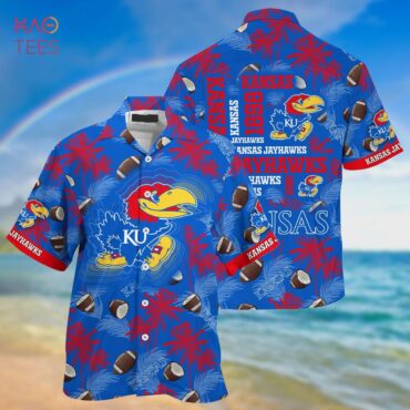 Kansas Jayhawks Coconut Blue Hawaiian Shirt