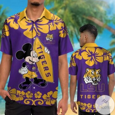 Lsu Tigers Mickey Hawaiian Shirt