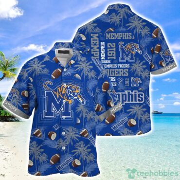 Memphis Tigers Blue Coconut Hawaiian Shirt