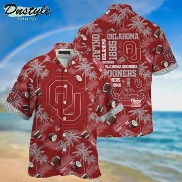 Oklahoma Sooners Crimson Grey Hawaiian Shirt