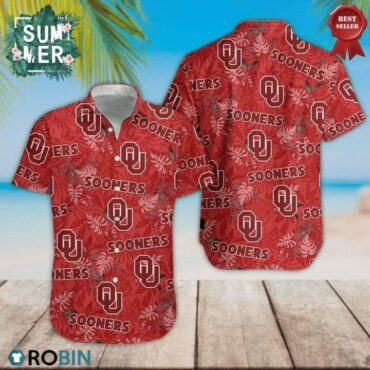 Oklahoma Sooners Crimson Trendy Hawaiian Shirt Aloha Shirt