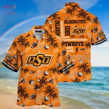 Oklahoma State Cowboys Coconut Orange Hawaiian Shirt